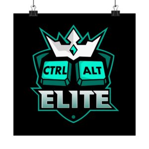 Ctrl Alt Elite Matte Vertical Poster